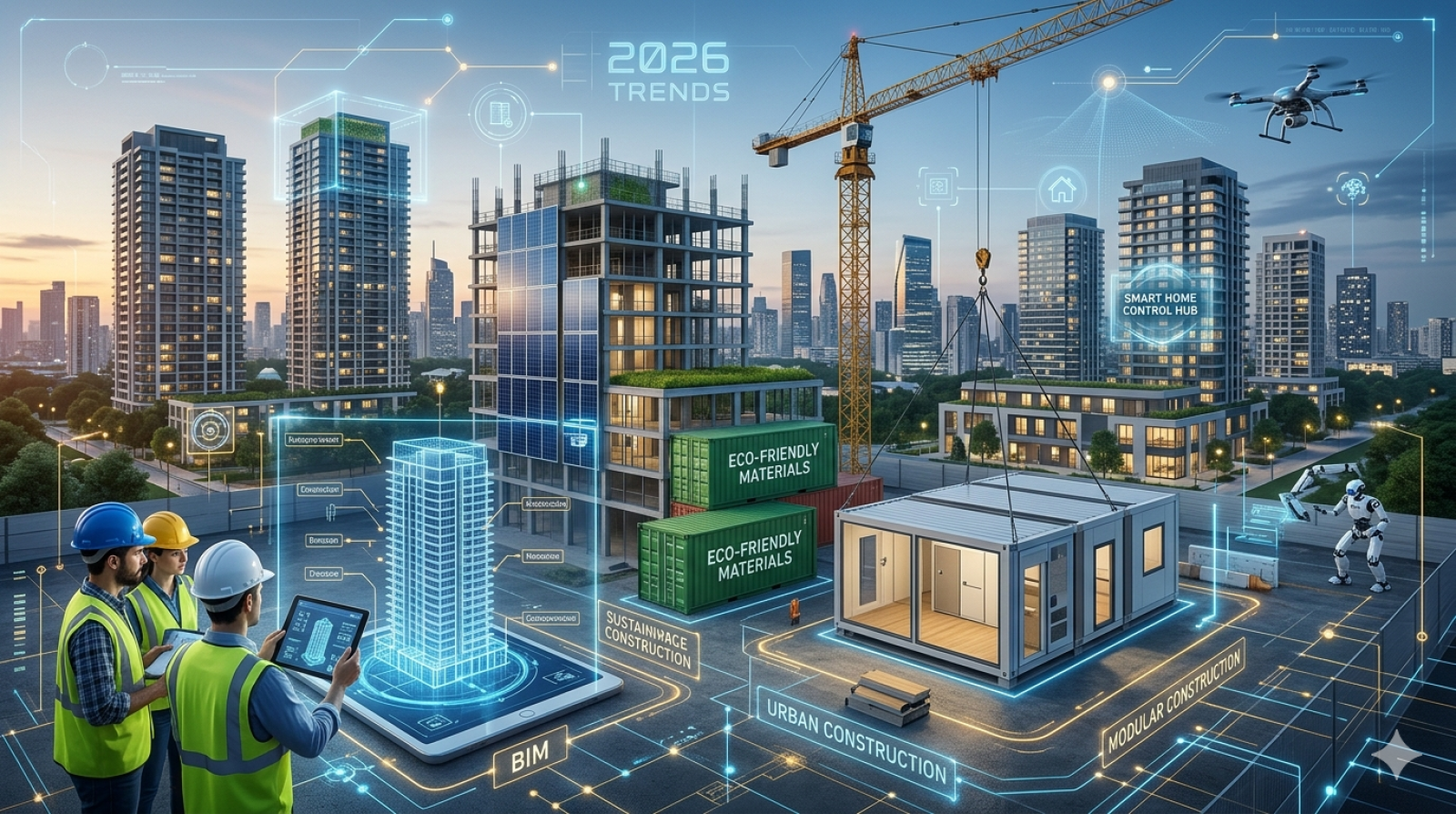 Top Construction Trends Shaping Modern Building Design in 2026