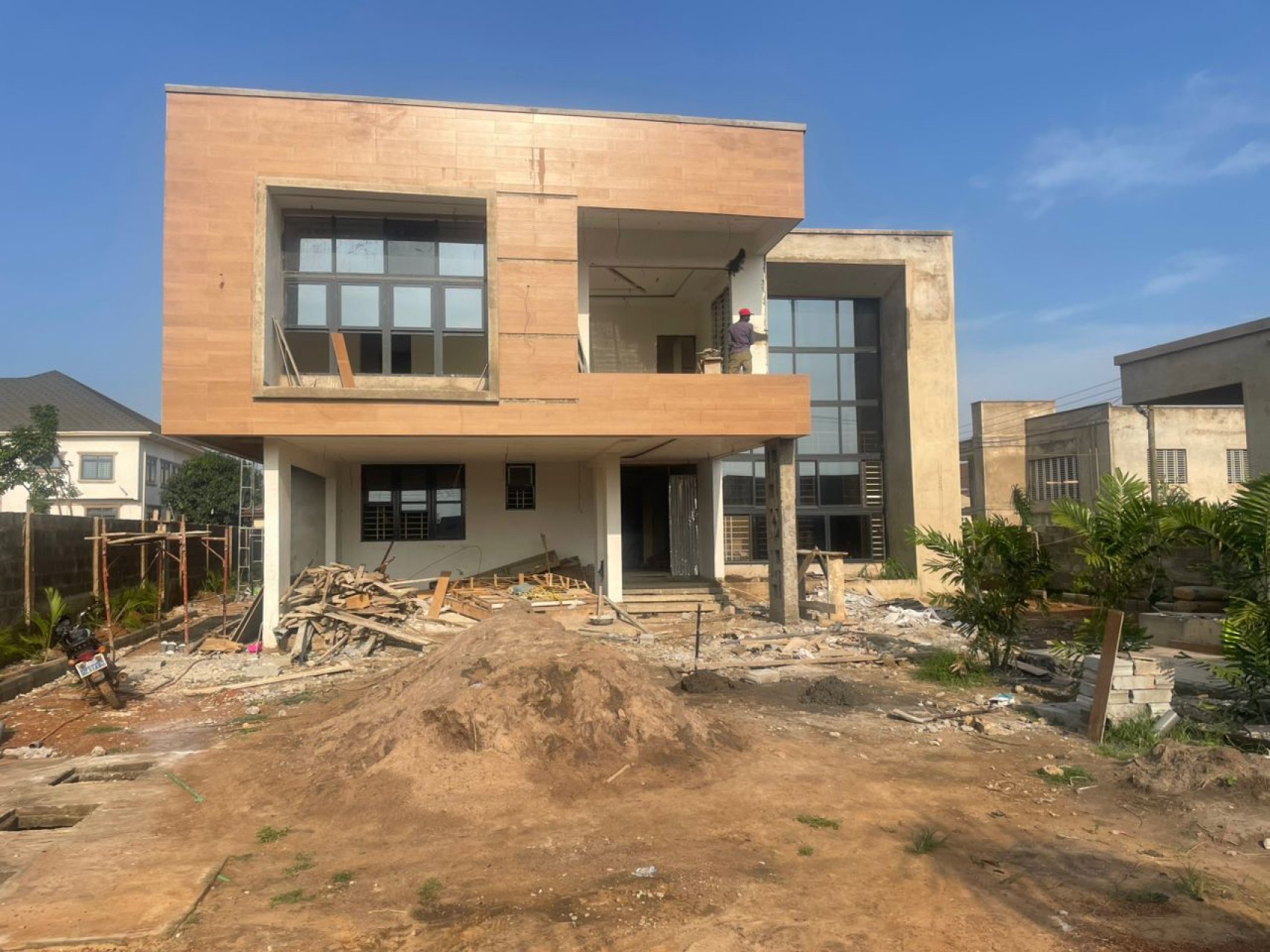 A two-storey luxury modern home