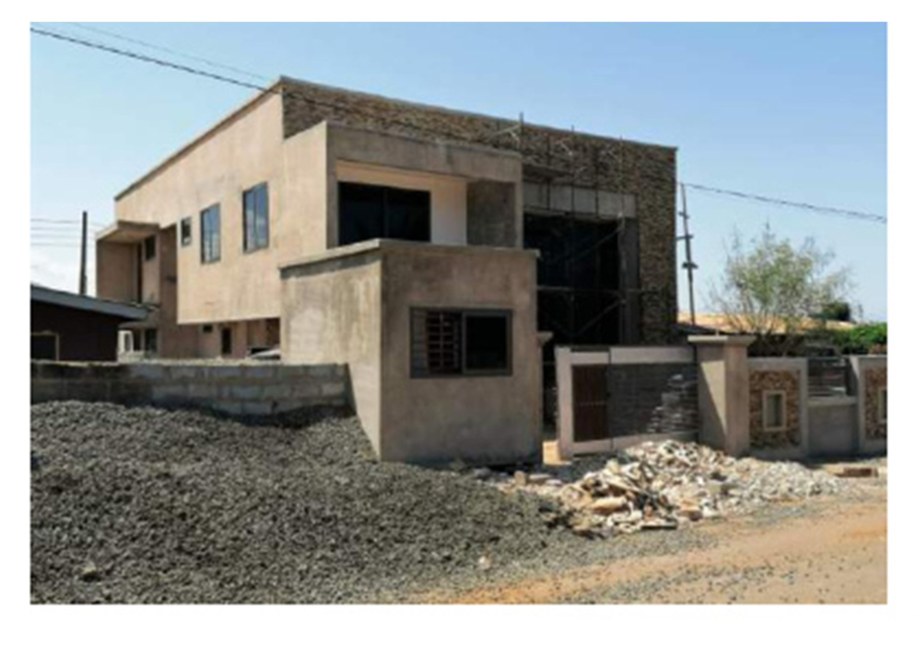 Before: A  multi- two-story building