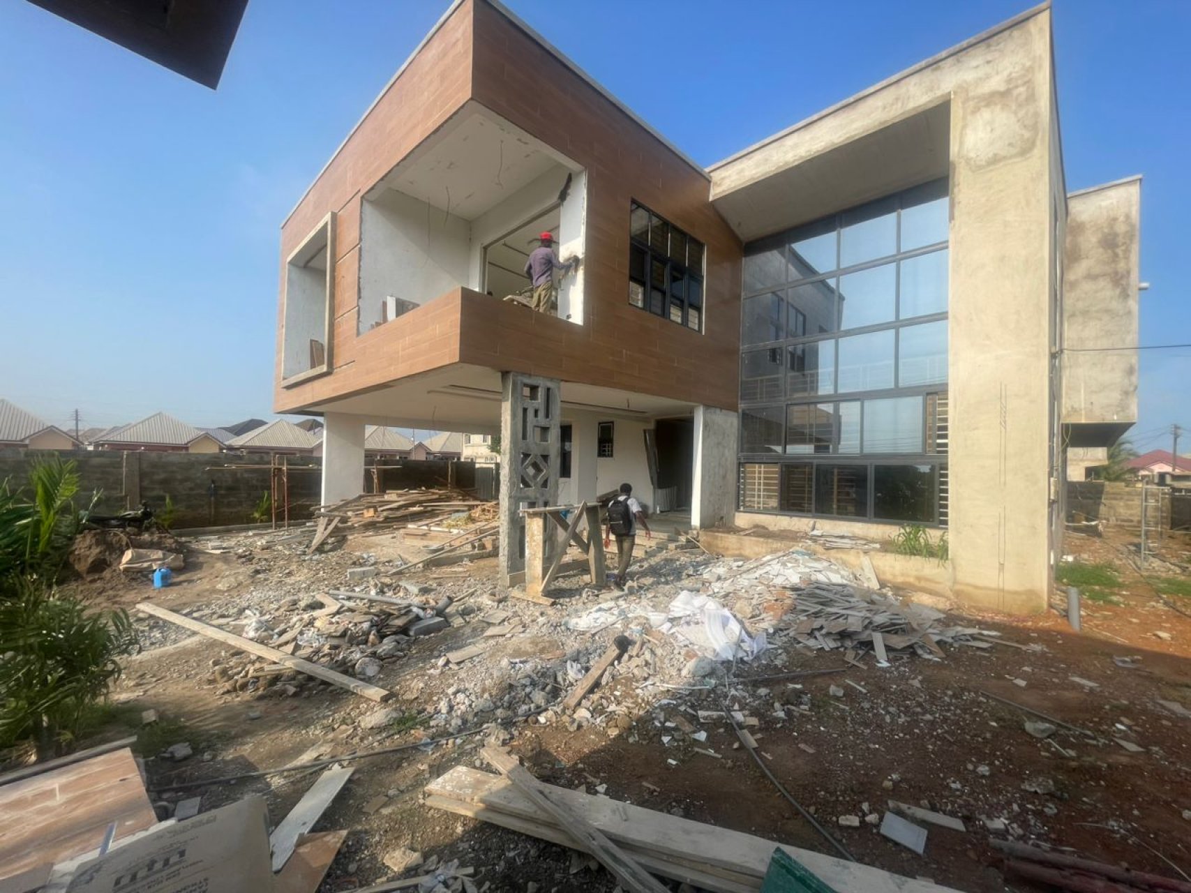 Before: A two-storey luxury modern home